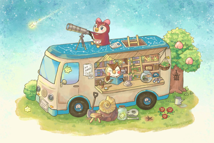 בית קפה אוטובוס מאד cozy