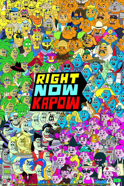 כרזת הסדרה right now kapow