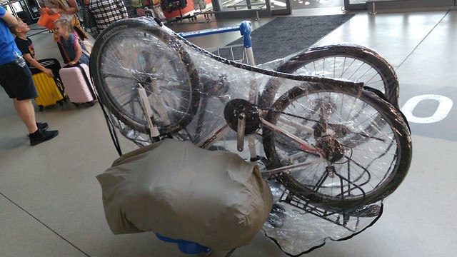 wrapped bicycle
