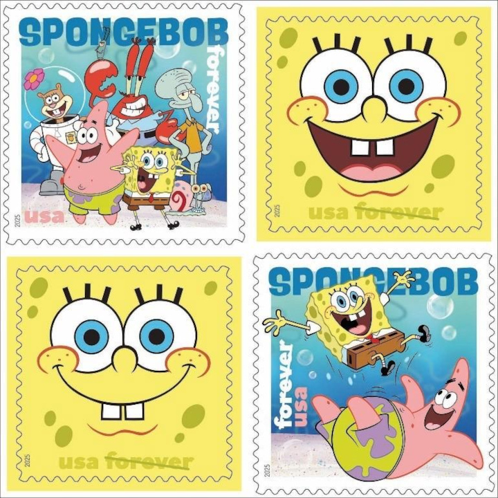 בולים של בוב ספוג מכנס מרובע