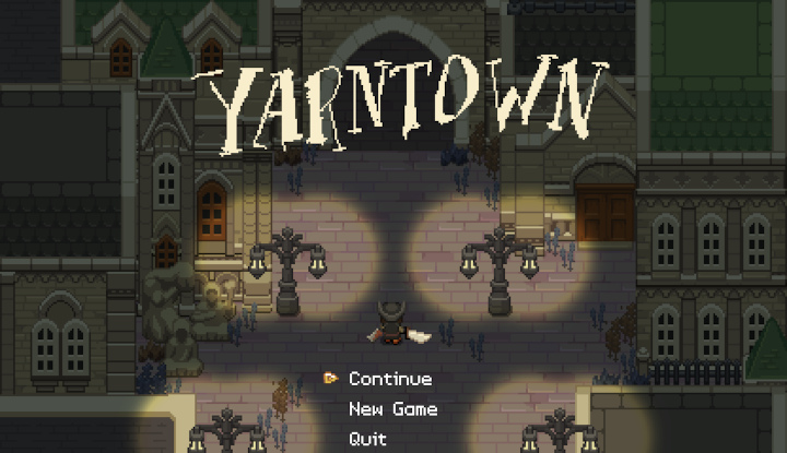 מסך הפתיחה של Yarntown