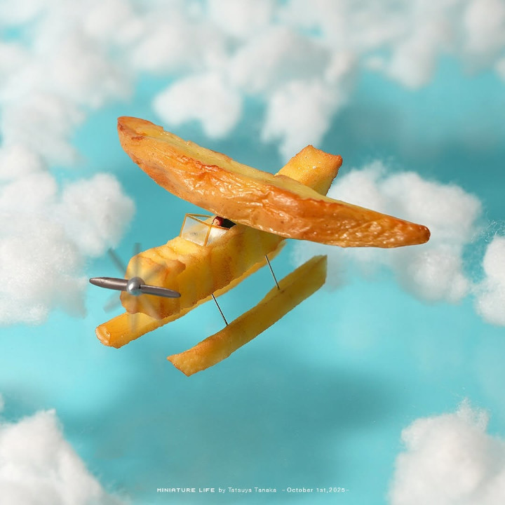 מטוס עשוי מצ'יפסים